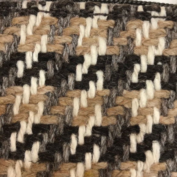 Coach Wool and Leather Wristlet Bag ( F9) - Picture 5 of 8